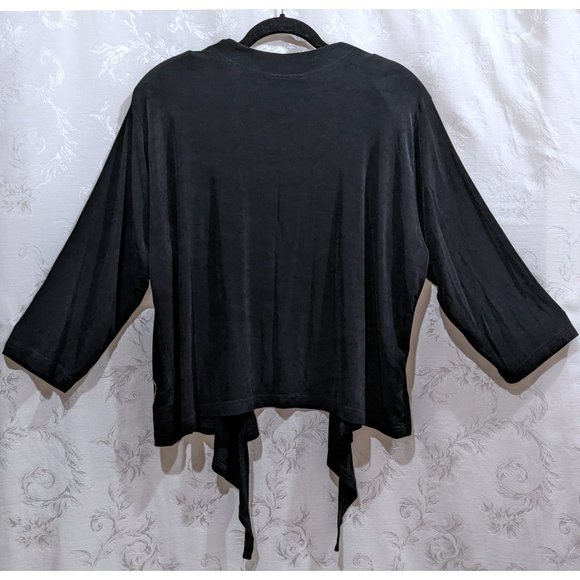 Vintage Hopi Motif Kokopelli Set Cardigan Top Slinky L/XL Southwestern 80s 90s - Picture 8 of 9